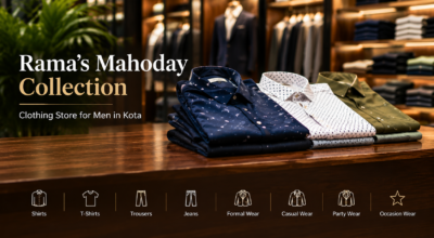 Rama’s Mahoday clothing store for men in Kota